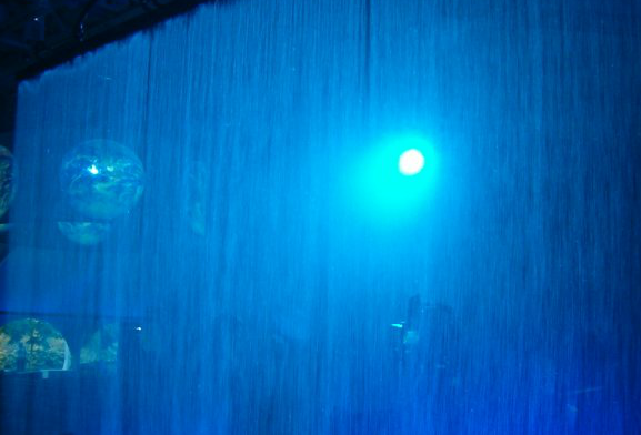 The Tsunami Water Screen&trade; set up inside